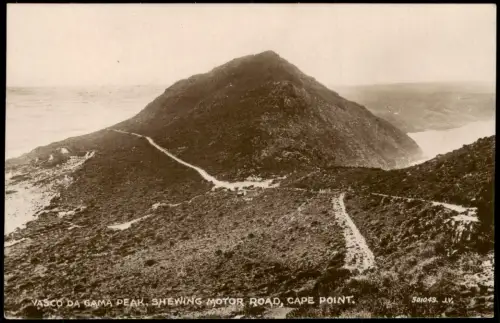 Südafrika South Africa VASCO DA GAMA PEAK SHEWING MOTOR ROAD CAPE POINT 1920