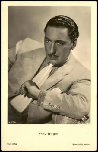Ansichtskarte  Film Fernsehen Theater Schauspieler Willy Birgel 1940
