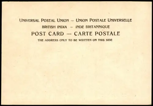 Postcard .Indien GOL-GUMBAZ, BIJAPUR Tempel Anlage Indien India 1900