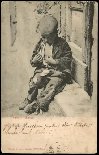 China (Allgemein) Beppo il Cacciatore Chinesischer Junge Frühes China 1905