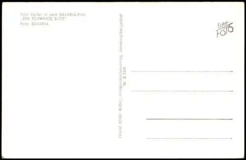 Film Fernsehen Theater Schauspieler TONI SAILER Der Schwarze Blitz 1960