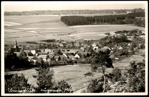 Ansichtskarte Würgassen Weser-Beverungen Panorama Totalansicht 1950