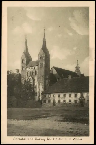 Höxter (Weser) Schloßkirche Corvey bel Höxter a. d. Weser 1920