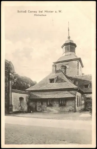Höxter (Weser) Pförtnerhaus Schloß Corvey bei Höxter a. W. 1910