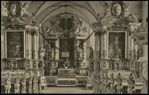 Ansichtskarte Höxter (Weser) Kirche zu Corvey INNERES DER KIRCHE 1910