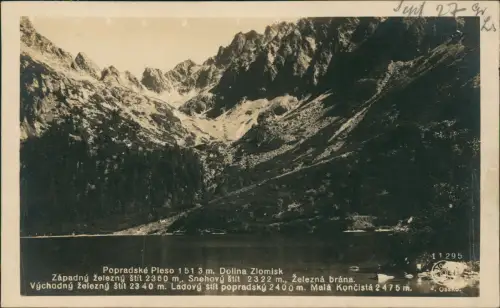 Tschirmer See-Vysoké Tatry Štrbské Pleso (Csorbató) Popradské pleso 1929