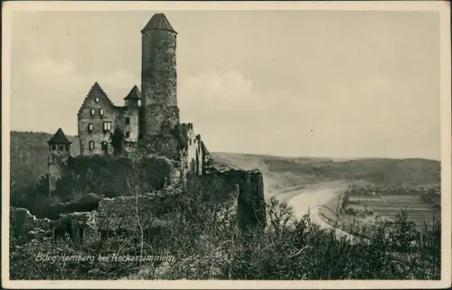 Ansichtskarte Neckarzimmern Burg Hornberg 1932