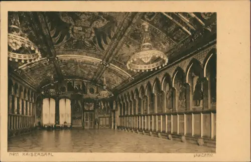 Ansichtskarte Frankfurt am Main Römer - Kaisersaal 1922