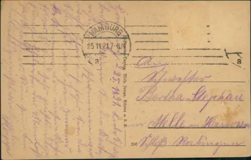 Ansichtskarte Hamburg Alsterpavillon Segelboot 1921