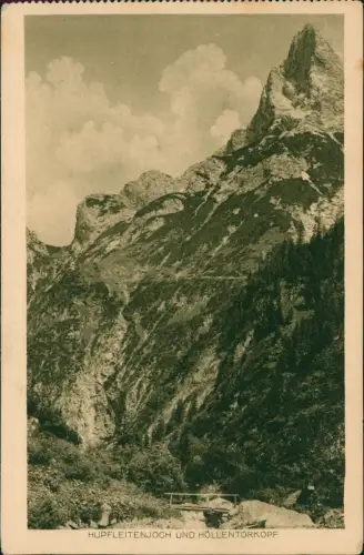 Ansichtskarte Grainau Hupfleitenjoch und Höllentorkopf 1927