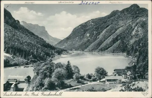 Ansichtskarte Bad Reichenhall Partie am Salachsee 1938