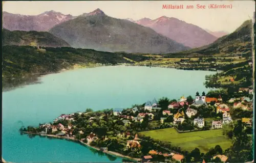 Ansichtskarte Millstatt Blick auf Stadt und See 1923