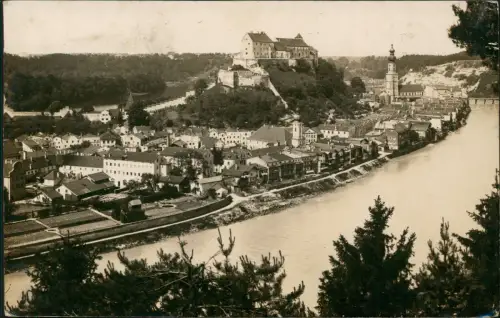 Ansichtskarte Burghausen Stadtblick 1935