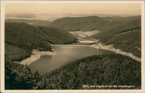 Bad Lauterberg im Harz Blick vom Jagdkopf auf die Odertalsperre 1930