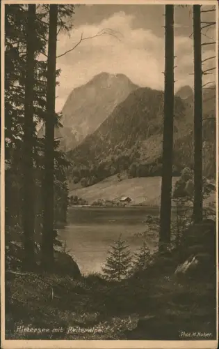 Ansichtskarte Ramsau bei Berchtesgaden Hintersee mit Reiteralpe 1927