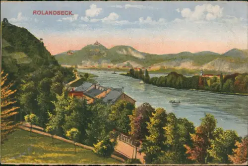 Ansichtskarte Rolandseck-Remagen Rolandseck - Künstler AK 1923
