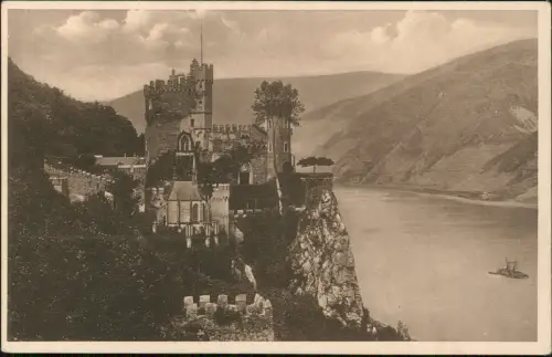 Ansichtskarte Bingen am Rhein Schloss Rheinstein 1924