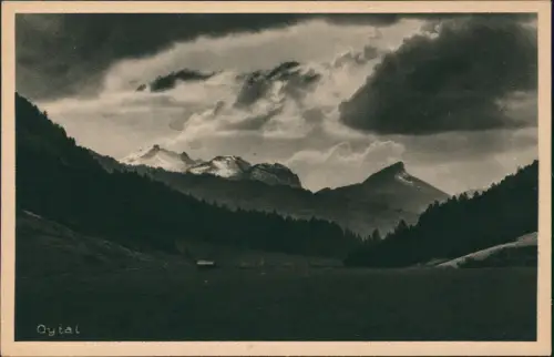 Ansichtskarte Oberstdorf (Allgäu) Abendstimmung Oytal Allgäuer Alpen 1928