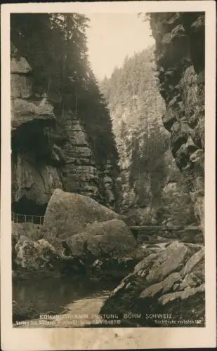 Postcard Jonsdorf (CZ) Janov Edmundsklamm - Fotokarte 1927