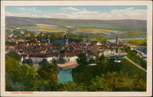 Ansichtskarte Hann. Münden Totale 1932