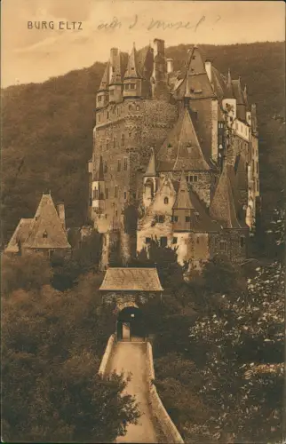 Ansichtskarte Wierschem BURG ELTZ Eingang 1915