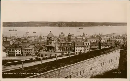 Postcard Halifax (Nova Scotia) From West End 1930
