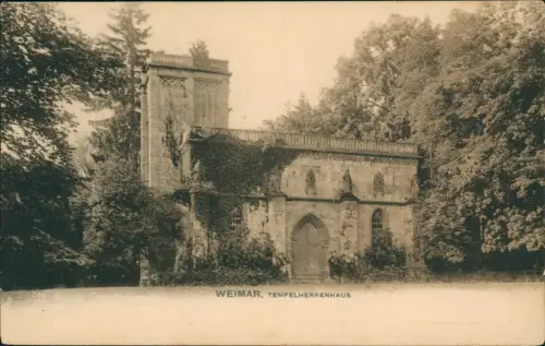 Ansichtskarte Weimar Tempelherrnhaus 1899
