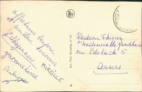 Postkaart Middelkerke 5 Bild Strand Fischerboote 1950