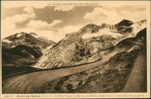 CPA .Frankreich Col de l’Iseran Le Mont Pourri 1928