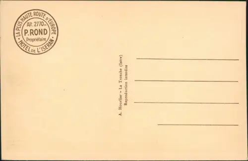 CPA .Frankreich Col de l’Iseran Le Mont Pourri 1928