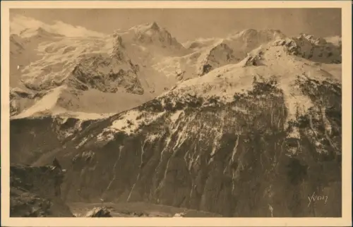 CPA .Frankreich Les Alpes Alpen Le Massif du Pelvoux 1928