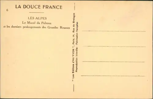 CPA .Frankreich Les Alpes Alpen Le Massif du Pelvoux 1928