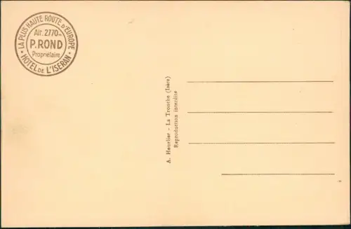 .Frankreich Route de l'Iseran Versant Maurienne Dernier Lacet 1928