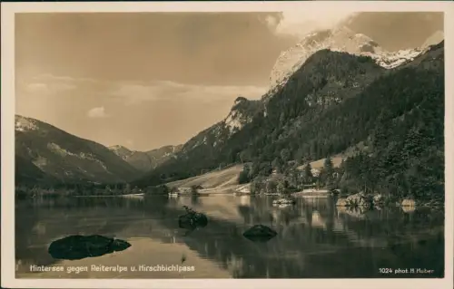 Ramsau bei Berchtesgaden Hintersee gegen Reiteralpe u. Hirschbichlpass 1930