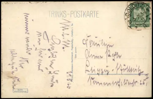 Ansichtskarte Colditz Panorama-Ansicht mit Muldenbrücke und Schloss 1926