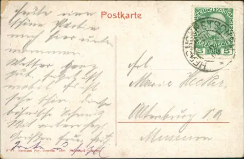 Herrnskretschen Hřensko Edmundsklamm / Edmundova Soutěska / Kamnitzklamm 1909