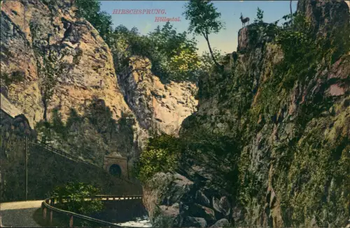 Ansichtskarte Hirschsprung-Breitnau Höllental Schwarzwald 1915