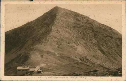 Ansichtskarte Garmisch-Partenkirchen Krottenkopf mit Unterkunftshaus 1924