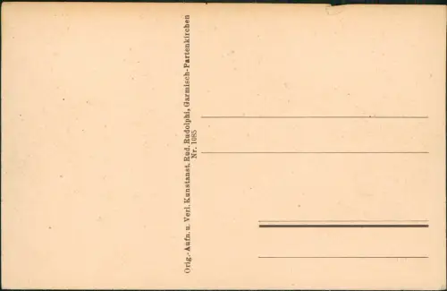 Ansichtskarte Garmisch-Partenkirchen Krottenkopf mit Unterkunftshaus 1924