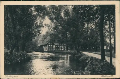 Ansichtskarte Göttingen Walkenmühle 1924