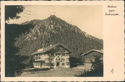 Ansichtskarte Neuhaus-Schliersee Gasthof zur Post - Fotokarte 1935
