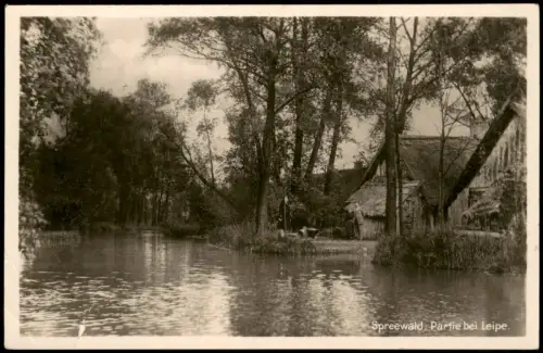 Ansichtskarte Leipe-Lübbenau (Spreewald) Lipje Lubnjow Spreewald Partie 1928