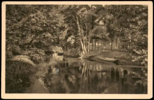 Lehde Spreewald Lübbenau  SPREEWALD Partie bei Lehde Kaupen 1920