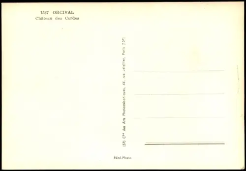CPA Orcival Château des Cordes 1968