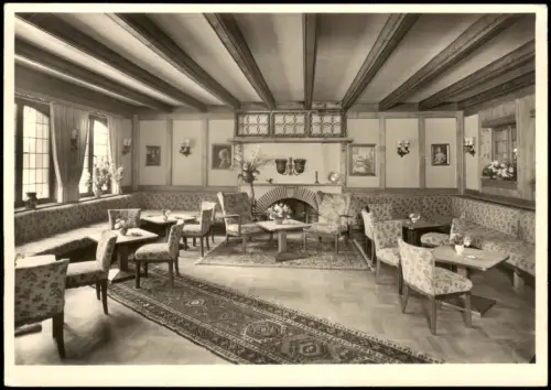 Ansichtskarte Hinterzarten Hotel Adler Rauchfang - Fotokarte 1958