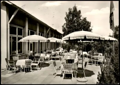 Ansichtskarte Hinterzarten Feuerwehrheim St. Florian Caféterrasse 1982