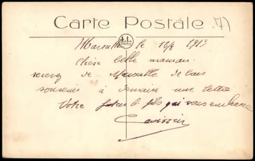 CPA Marseille PANORAMA VU À VOL D'OISEAU 1919