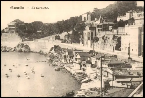 CPA Marseille Stadtteilansicht La Corniche 1910
