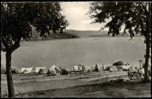 Ansichtskarte Asel-Vöhl EDERSEE Zeltplatz Saure Delle am See 1940