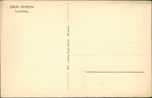 Ansichtskarte Sankt Goar Rheintal an der Loreley Rheindampfer 1926